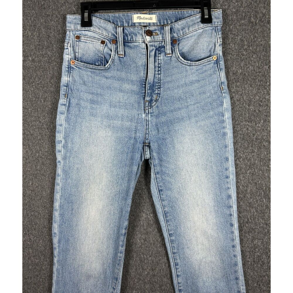 Madewell Slim Demi-Boot Jeans Light Wash Size 25 High Rise - Picture 11 of 13